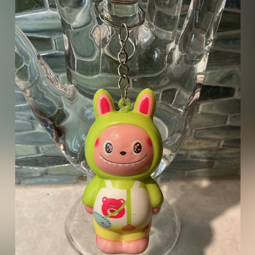 Colorful Squishy Monster Keychain Figure NEW